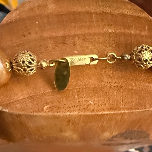 MIRIAM HASKELL Signed Elegant Gold Beaded Necklace - Picture 6 of 6